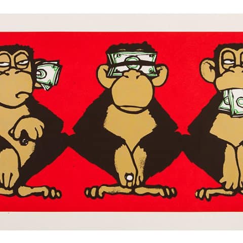 Mau Mau | Three Monkeys - red