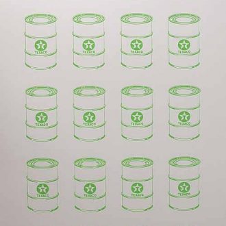 Beejoir | Toxic Green Texaco Oil Can Proof Sheet