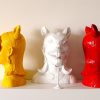 Muebon | Deer Mask - geel, rood en wit