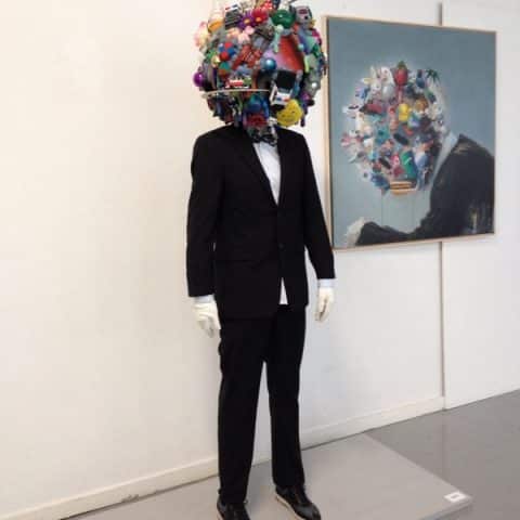 Super A | Sick of Fakeness - sculpture