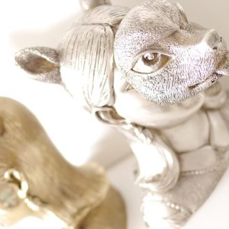 Muebon | Deer Mask – chroom zilver